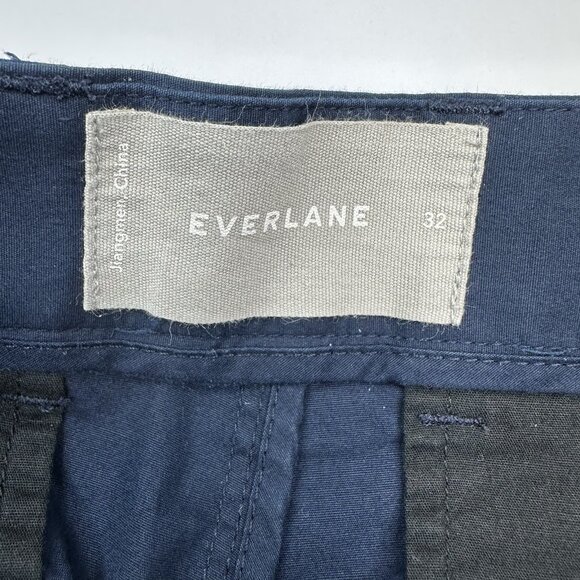 Everlane Men's Blue Chino Casual Cotton Twill Shorts W32-34/L9 - Picture 8 of 10